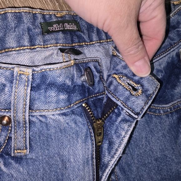 NWT Wild Fable Highest Rise Mom Short Cuffed Denim Jean HAPPY Shorts 0 25R 25 R - Picture 5 of 10